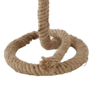 Lampe de table à poser pied corde de jute – 40cm