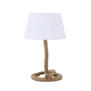 Lampe de table à poser pied corde de jute – 40cm