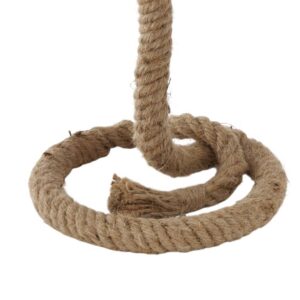 Lampe de table à poser pied corde de jute – 40cm