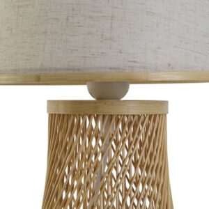 Lampe de table à poser pied en bambou – 37cm