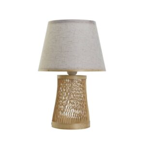 Lampe de table à poser pied en bambou – 37cm