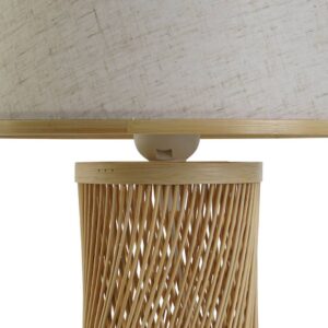 Lampe de table à poser pied en bambou – 45cm