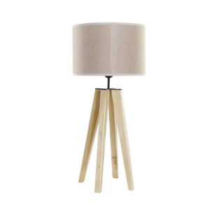 Lampe de table à poser pied en bois de pin – 69cm