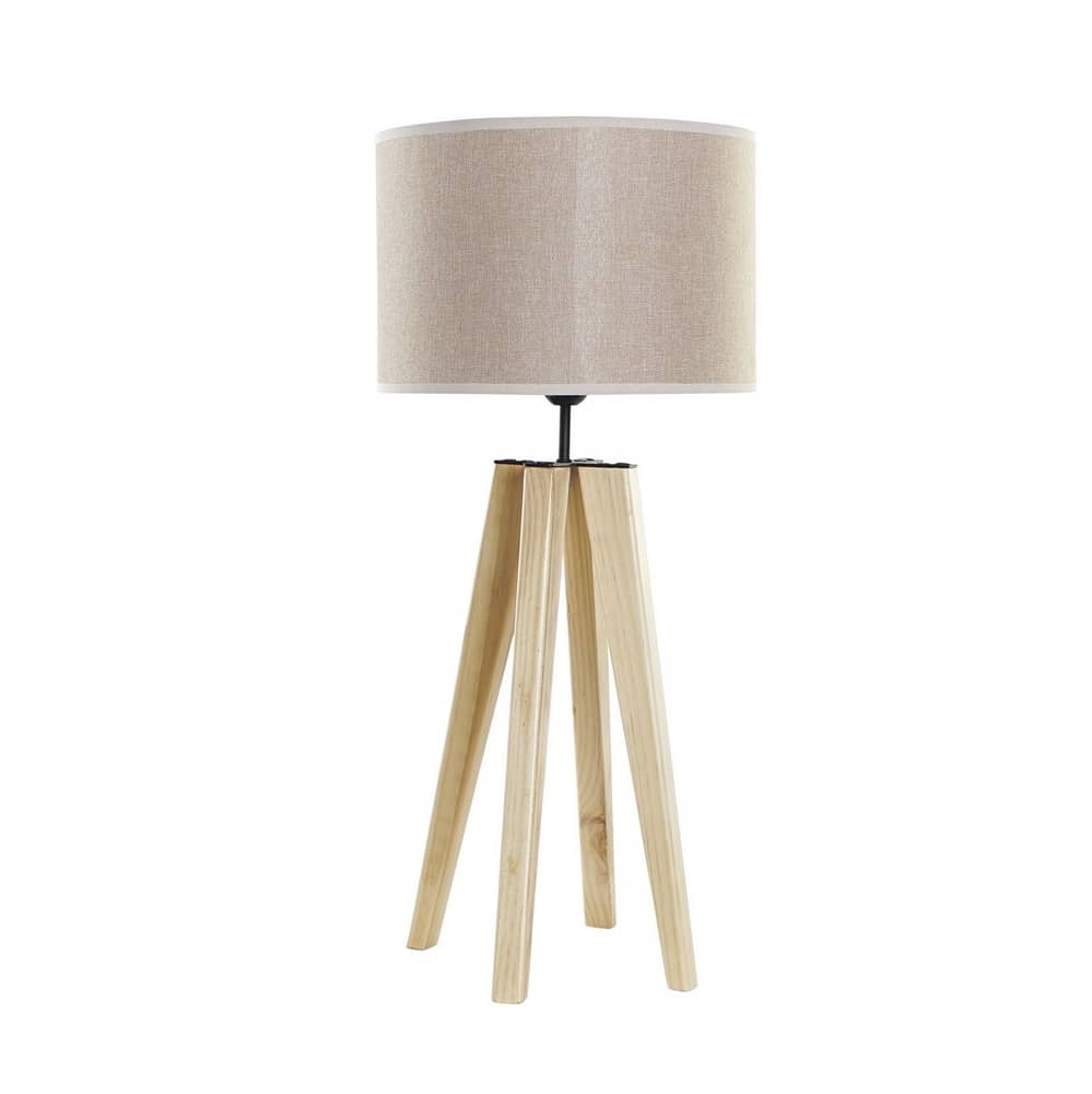 Lampe à poser pour table ou chevet de 69cm en bois