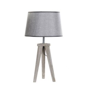 Lampe de table à poser pied tripode en bois – 57cm