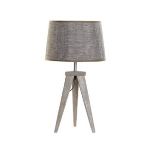 Lampe de table à poser pied tripode en bois – 57cm