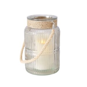 Lanterne à bougie en verre pour l’extérieur – 21cm
