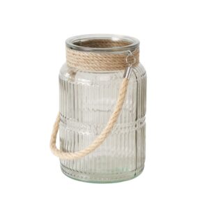 Lanterne à bougie en verre pour l’extérieur – 21cm