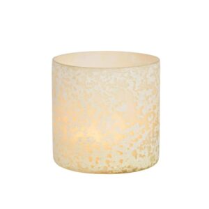 Photophore bougie en verre opaque texturé – 10cm