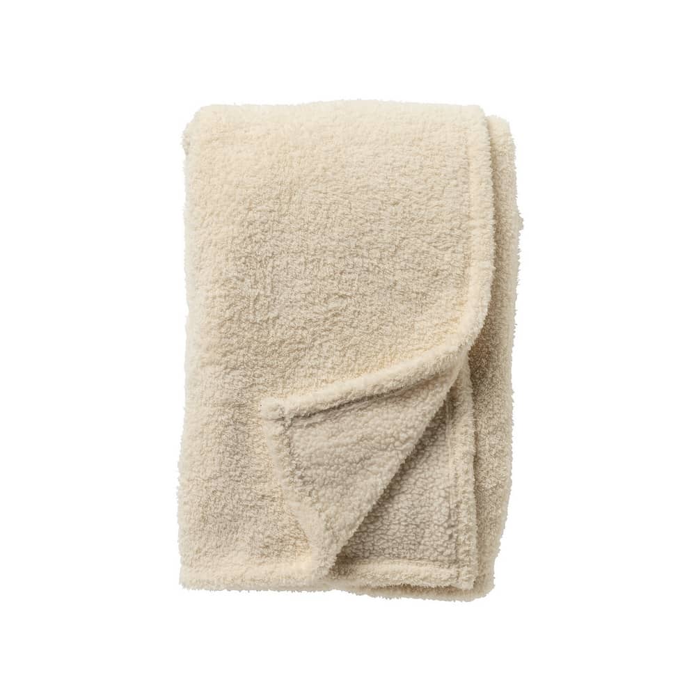 Plaid polaire beige 150x200 en polyester