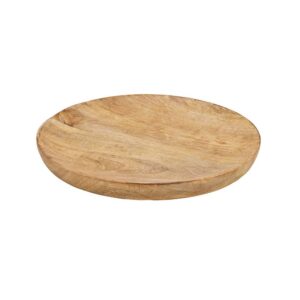 Plateau décoratif rond en bois naturel – 2 modèles