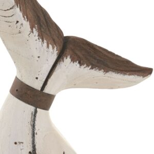 Figurine en bois à poser – Queue de baleine, 34cm