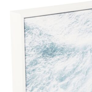 Tableau mural encadré en bois – Surfeur 93cm