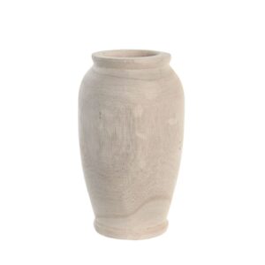 Vase décoratif pour fleurs en bois – 23cm