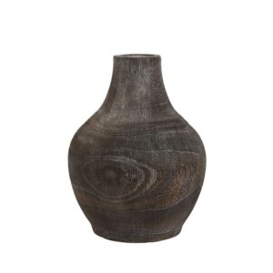 Vase décoratif pour fleurs en bois – 24cm
