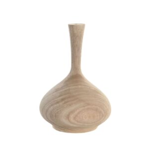 Vase décoratif pour fleurs en bois – 20cm
