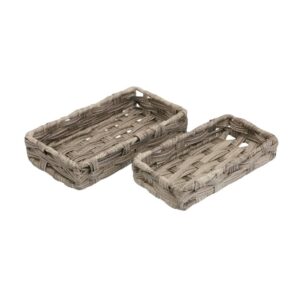 Vide-poches en polyéthylène tressé – Set de 2