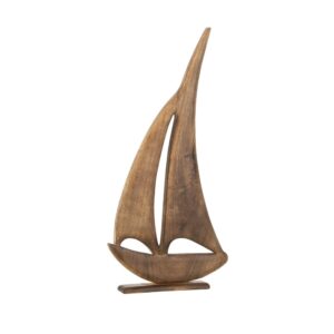 Figurine en bois à poser – Bateau à voiles, 2 modèles