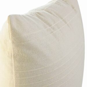 Coussin déco pour canapé en coton écru – 45×45