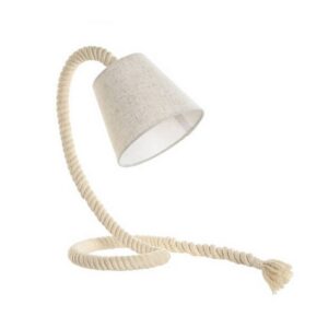 Lampe de table à poser pied corde de jute – 35cm