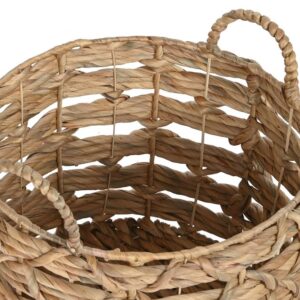 Panier décoratif en jacinthe avec anses – 3 modèles