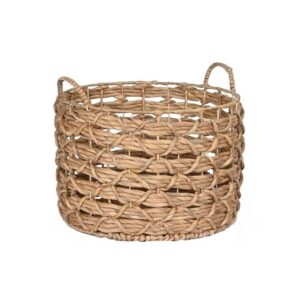 Panier décoratif en jacinthe avec anses – 3 modèles