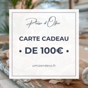 Carte cadeau déco d’une valeur de 100€