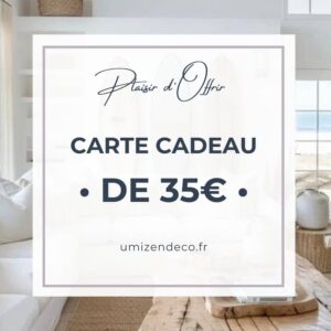 Carte cadeau déco d’une valeur de 35€