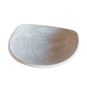 Coupe décorative ronde en MDF blanchi – 30cm