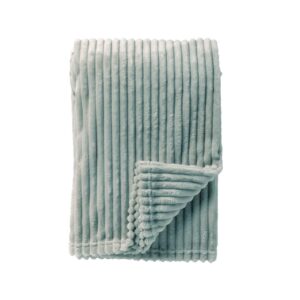 Plaid velours côtelé vert 140×180 – Polyester 240g