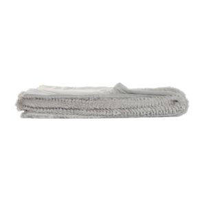 Plaid fourrure gris 130×170 – Polyester 580g
