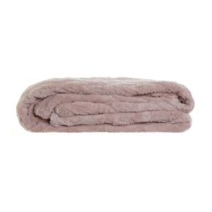 Plaid polaire rose 150×200 – Polyester 250g