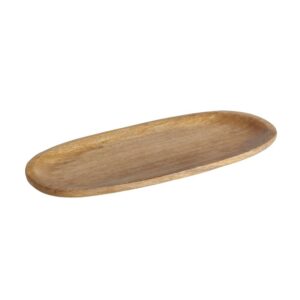 Plateau décoratif ovale en bois naturel – 2 modèles