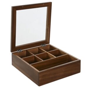 Boîte de rangement déco en bois – 7 compartiments