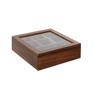 Boîte de rangement déco en bois – 7 compartiments