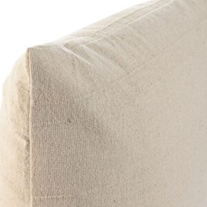 Coussin déco pour canapé en coton beige – 45×45
