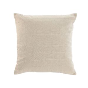 Coussin déco pour canapé en coton beige – 45×45