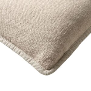 Coussin déco pour canapé en coton beige – 45×45