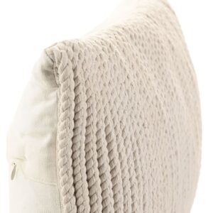 Coussin déco pour canapé en coton beige – 30×50