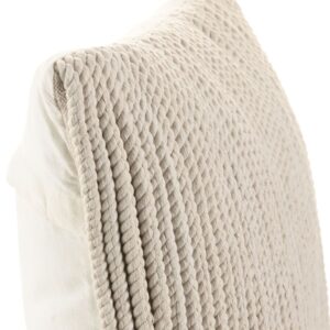 Coussin déco pour canapé en coton beige – 45×45