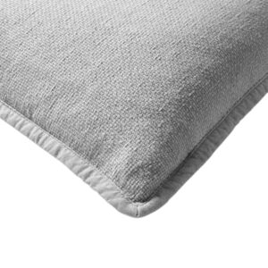 Coussin déco pour canapé en coton gris – 45×45