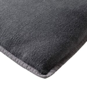 Coussin déco pour canapé en coton gris – 45×45