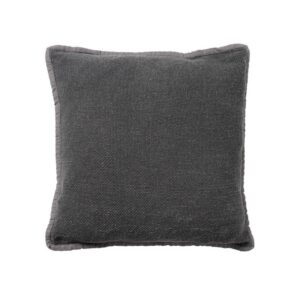 Coussin déco pour canapé en coton gris – 45×45