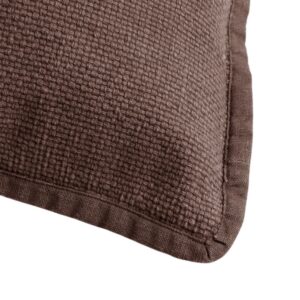 Coussin déco pour canapé en coton marron – 45×45