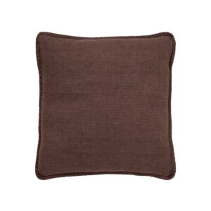Coussin déco pour canapé en coton marron – 45×45