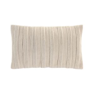 Coussin déco pour canapé en coton beige – 30×50