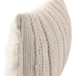 Coussin déco pour canapé en coton beige – 30×50