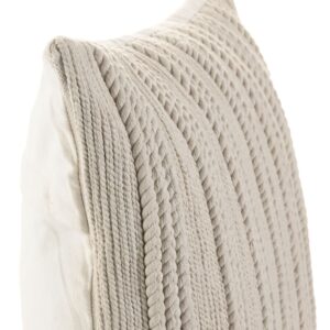 Coussin déco pour canapé en coton beige – 45×45