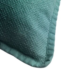 Coussin déco pour canapé en coton vert – 45×45