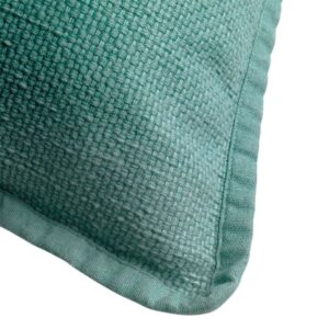 Coussin déco pour canapé en coton vert – 45×45